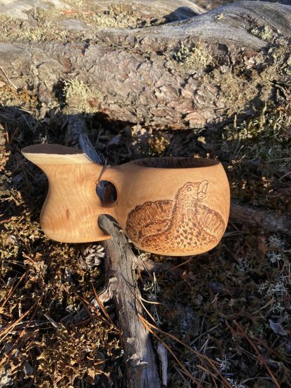 Kuksa, curly birch with Wood Grouse picture